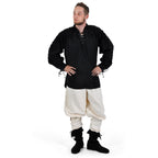 Product image Medieval Lace-Up Shirt with Eyelets Adrian black
