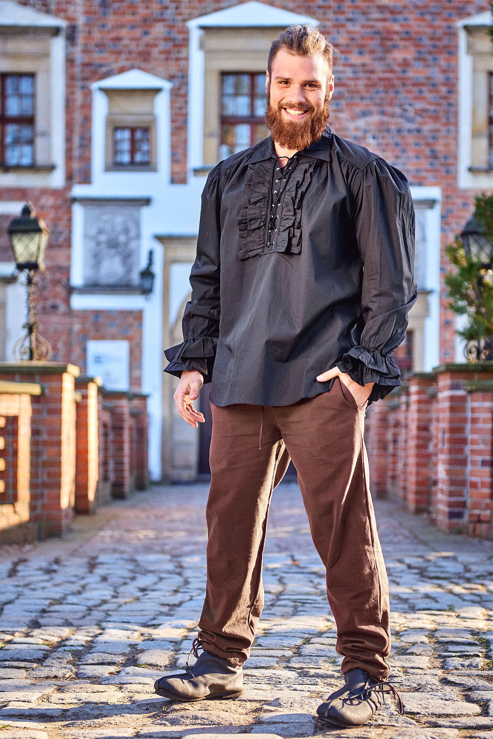 Product image Ruffled shirt black