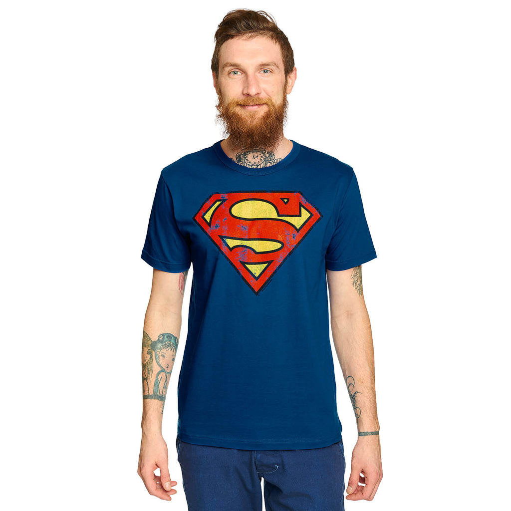 Product image Superman - Distressed Logo T-Shirt blue