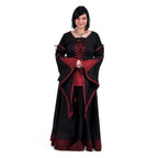 Product image Medieval Blouse in Linen Look Black-Red