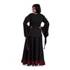 Product image Medieval Blouse in Linen Look Black-Red