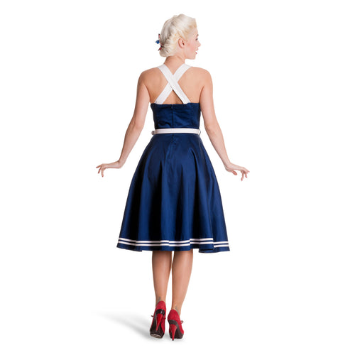Product image Rockabilly Dress Siren with Belt Navy