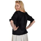Product image Medieval Short-Sleeve Blouse Sandra black