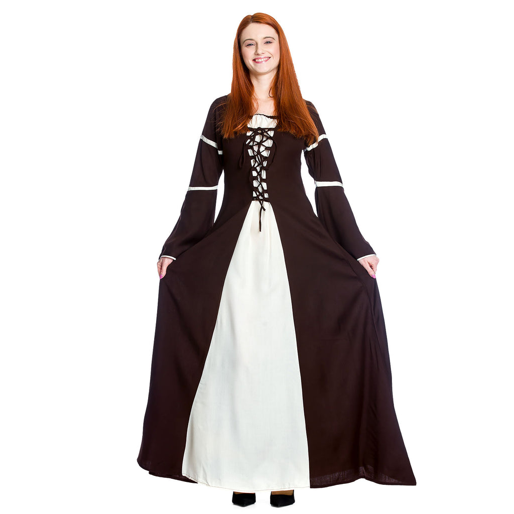 Product image Medieval dress Katherina brown-nature