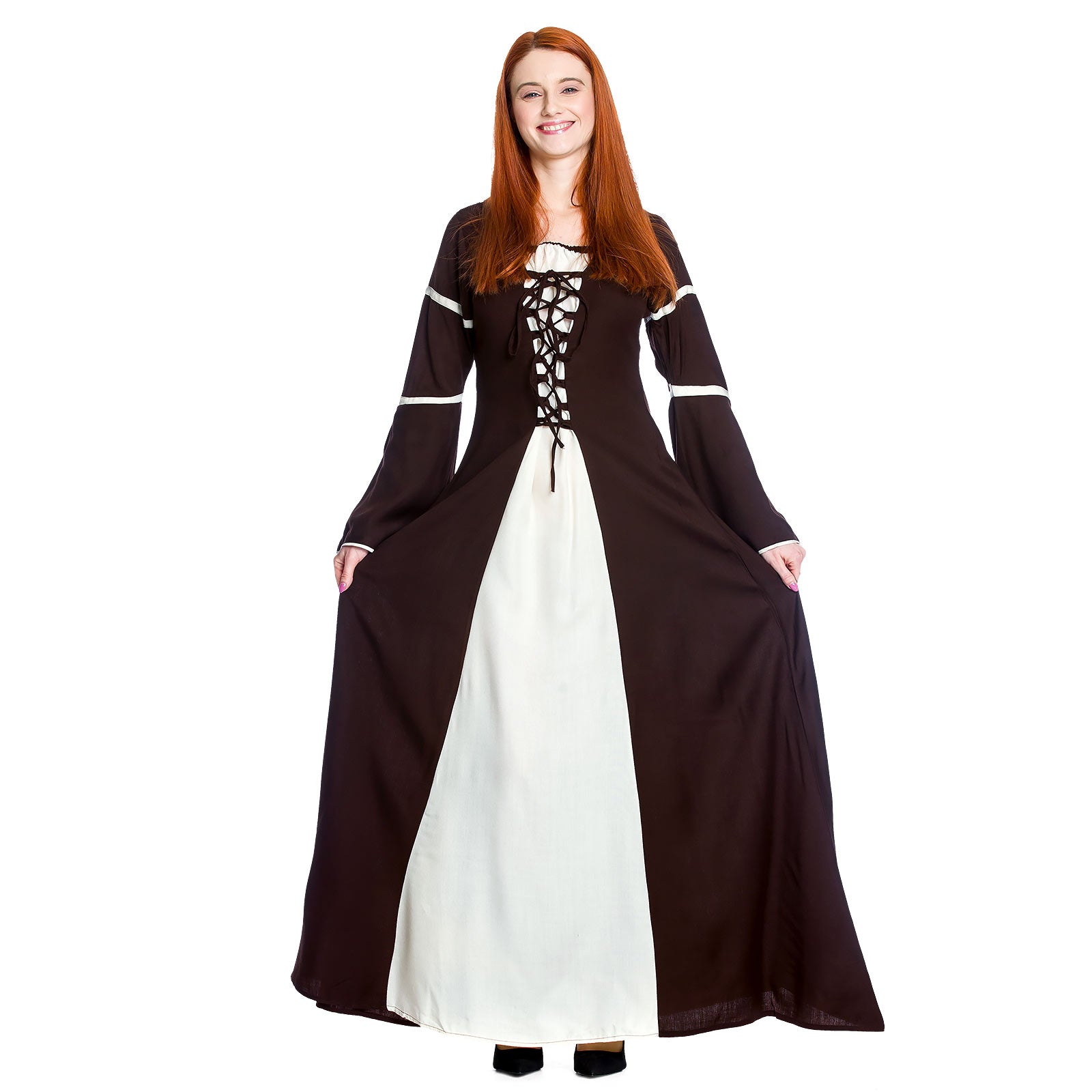Product image Medieval dress Katherina brown-nature
