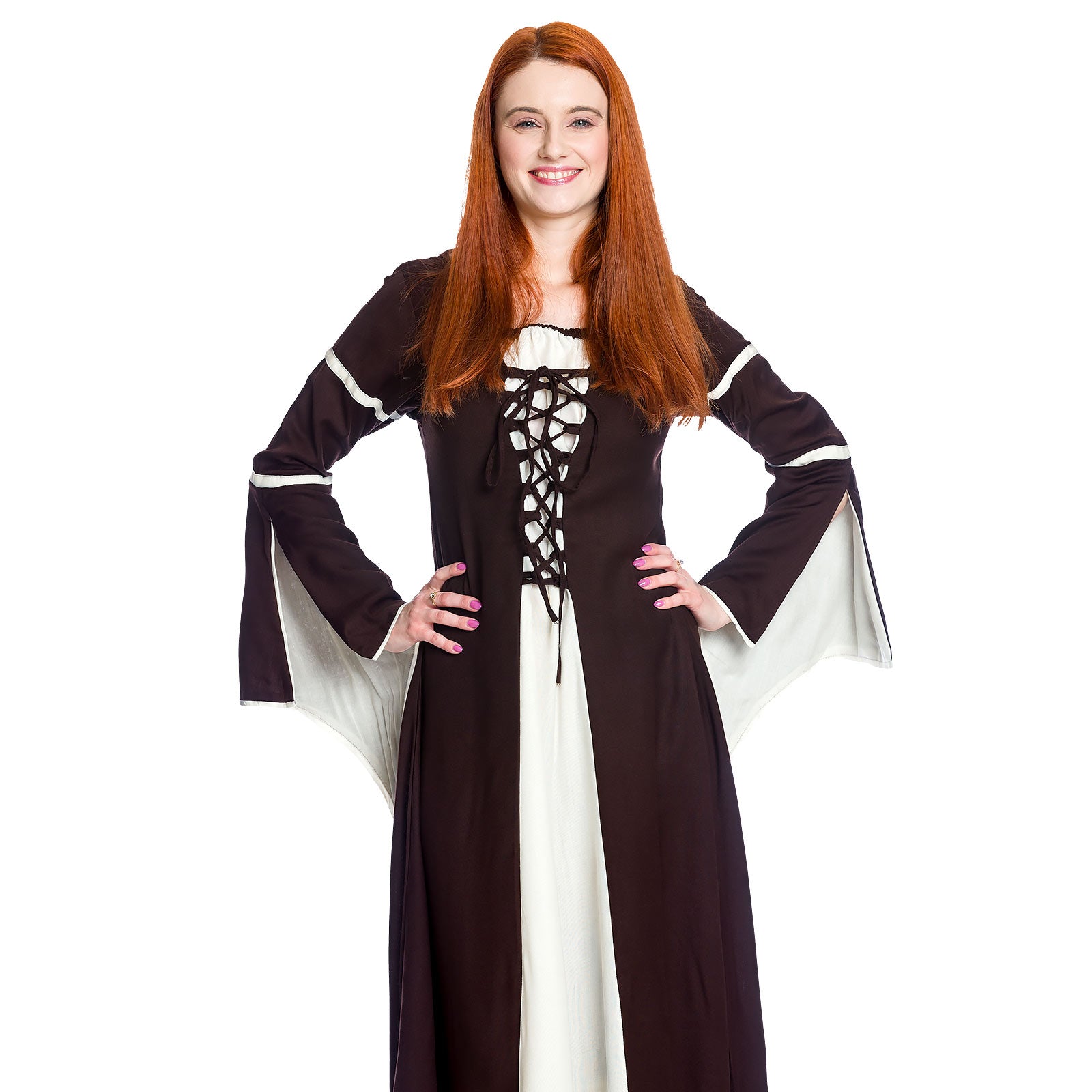 Product image Medieval dress Katherina brown-nature