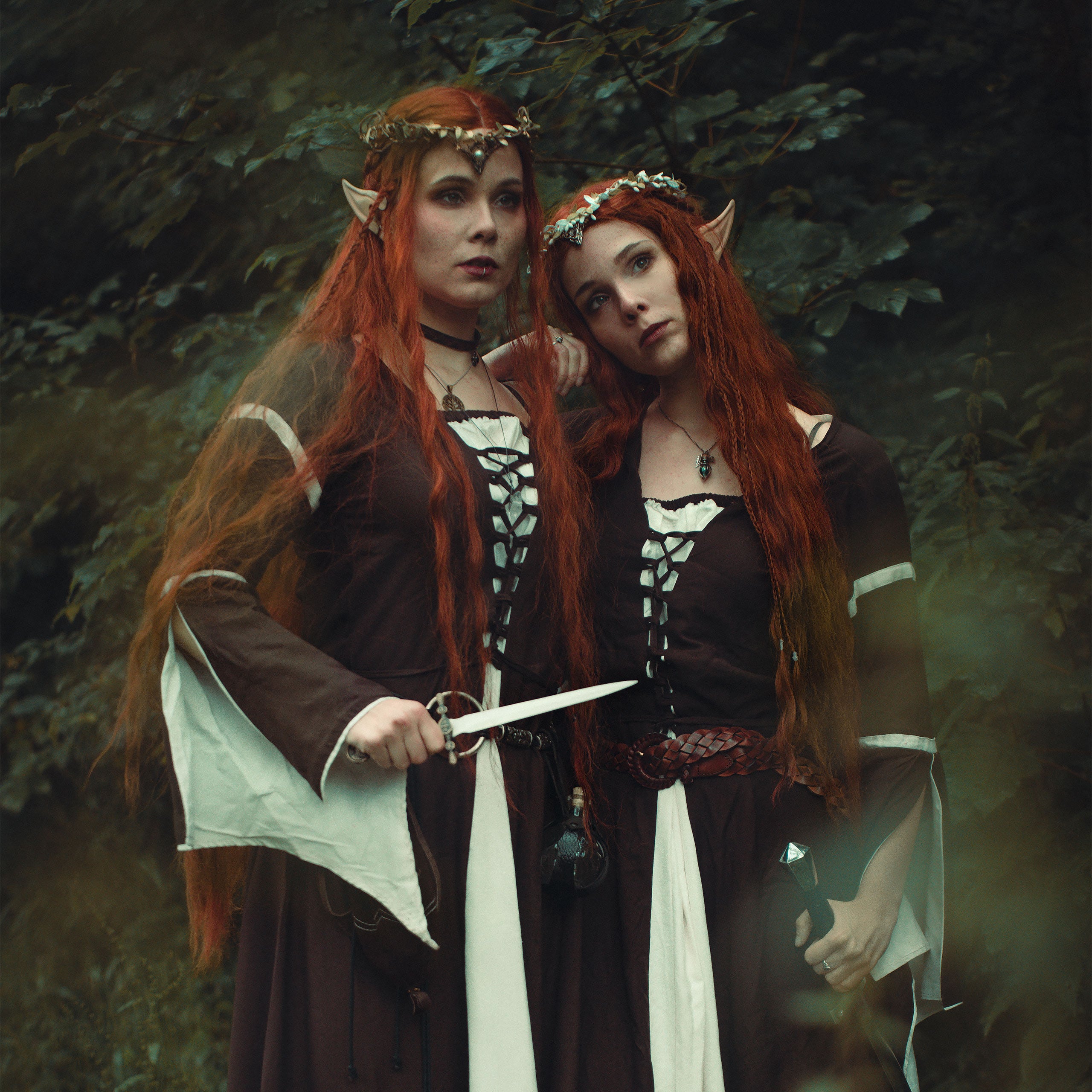 Product image Medieval dress Katherina brown-nature