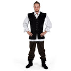 Product image Velvet Doublet with Stand-Up Collar Black
