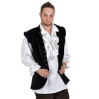 Product image Velvet Doublet with Stand-Up Collar Black