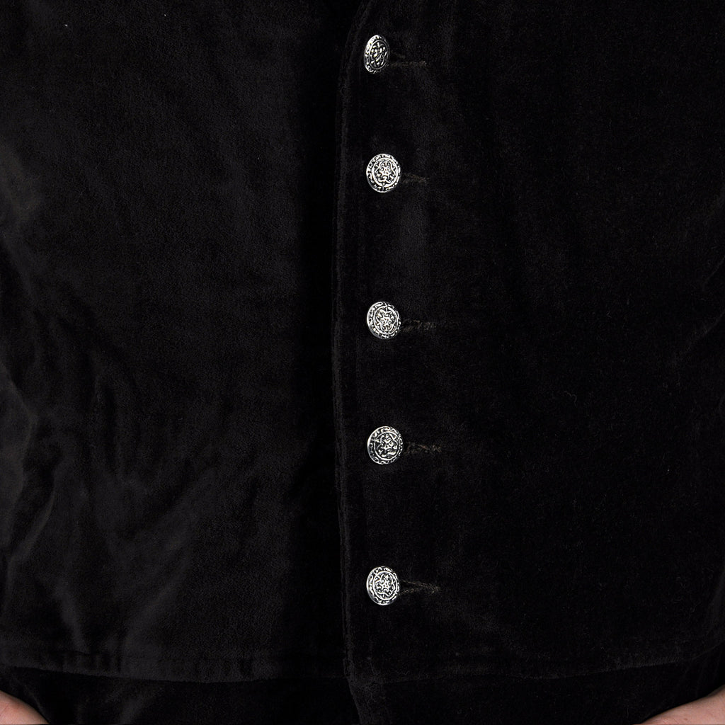 Product image Brown Velvet Doublet with Stand-Up Collar