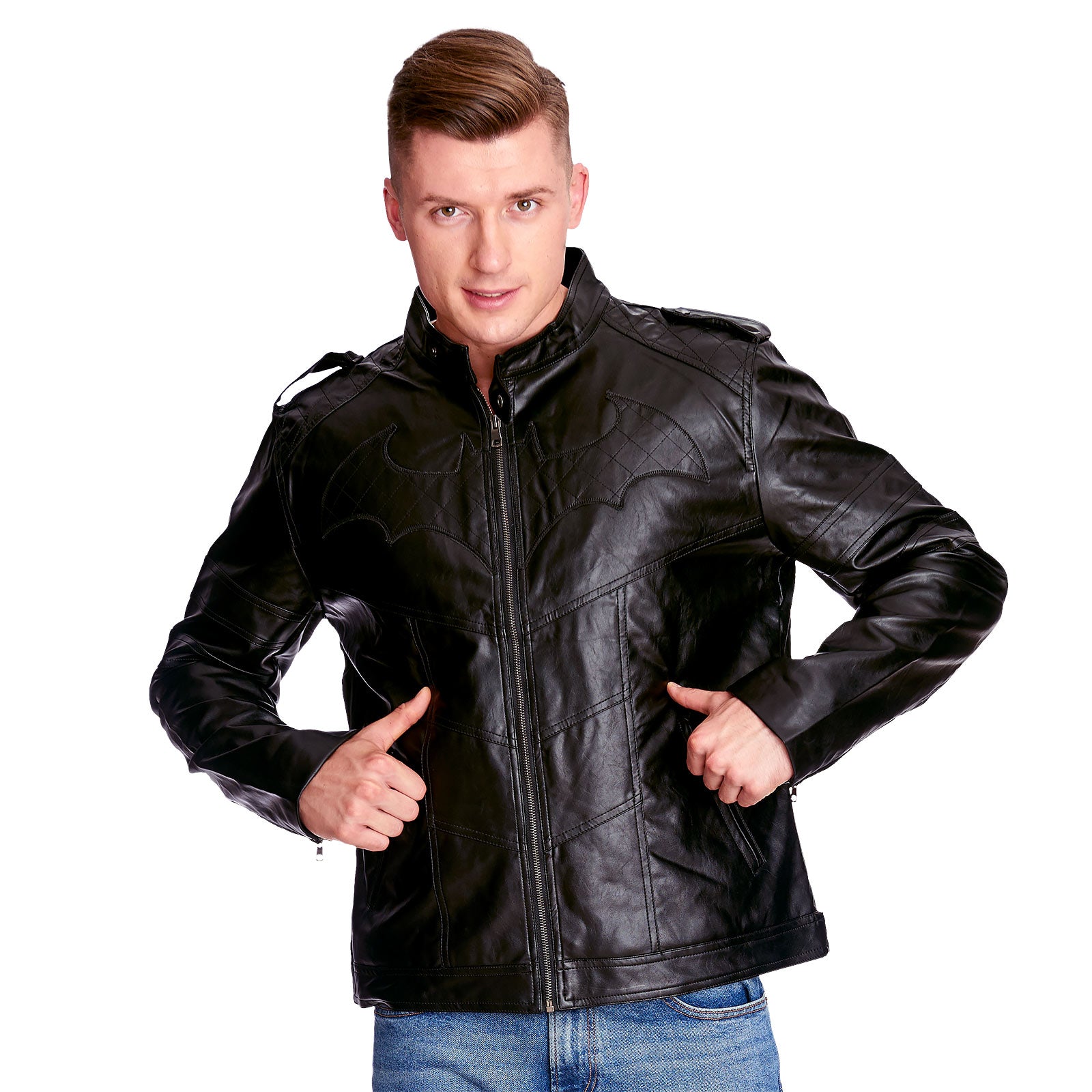 Product image Batman - Arkham Knight Logo Faux Leather Jacket