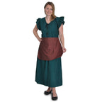 Product image Medieval Dress Agga Short Sleeve with Apron Green