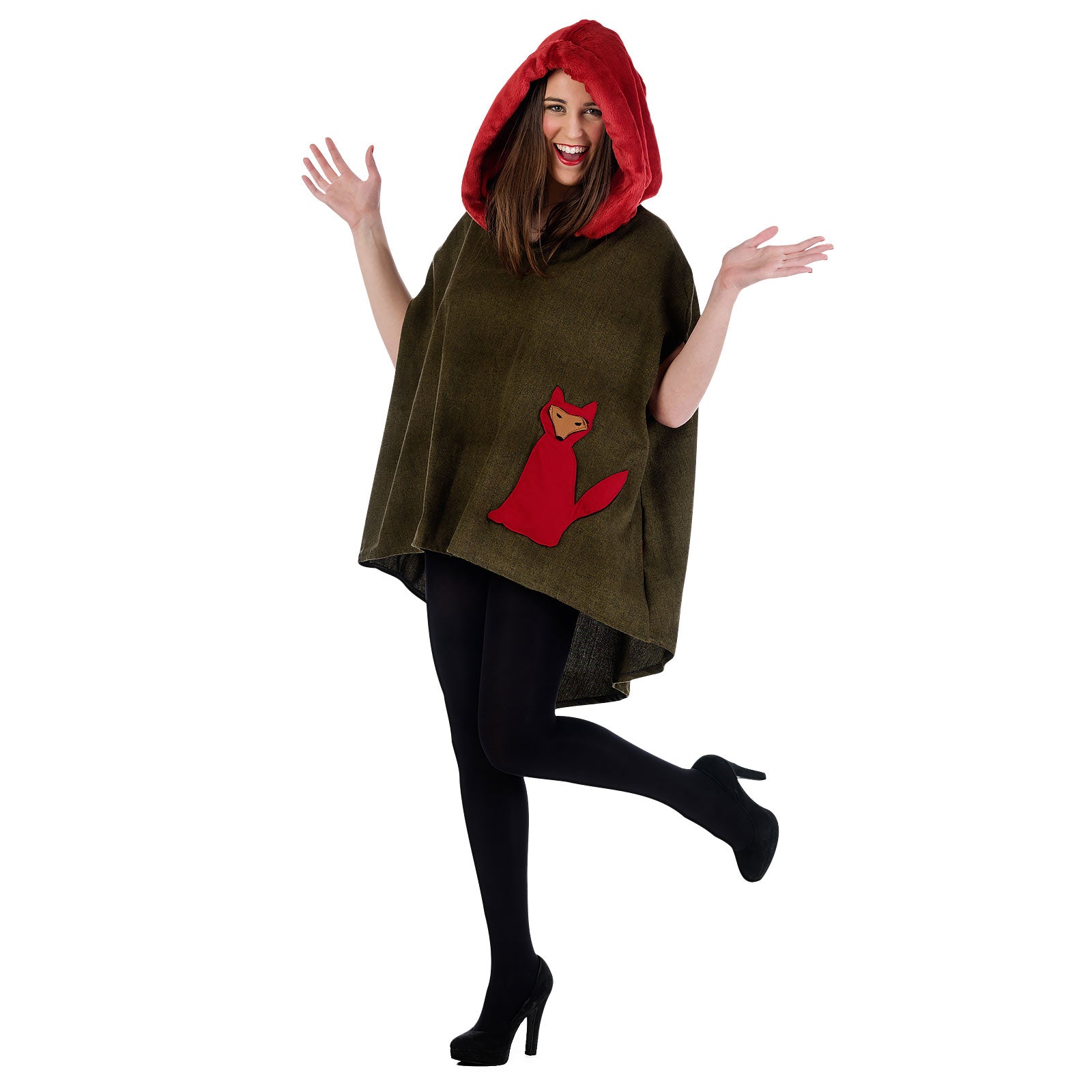 Product image Costume Poncho Fox olive