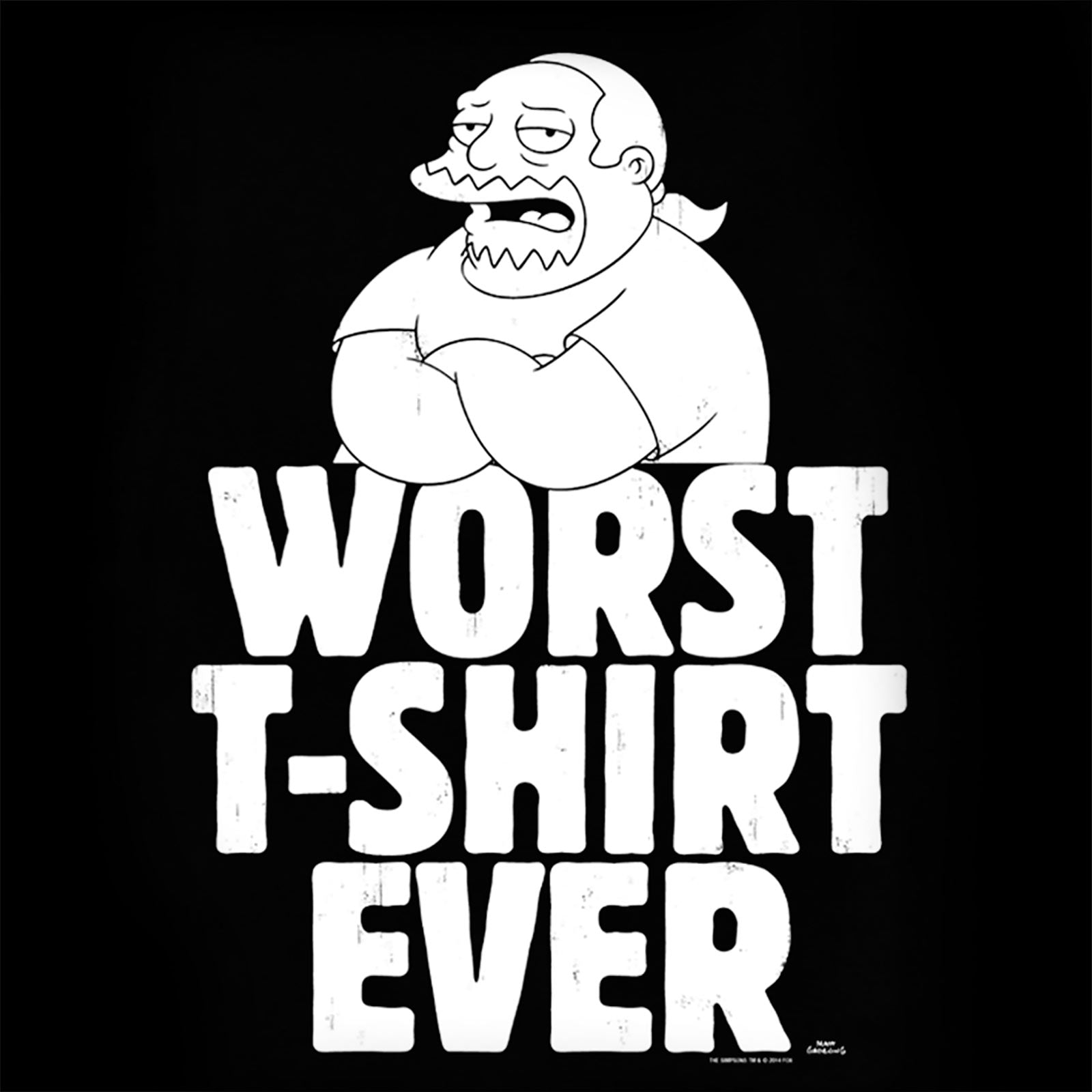 Product image Simpsons - Worst T-Shirt Ever Black