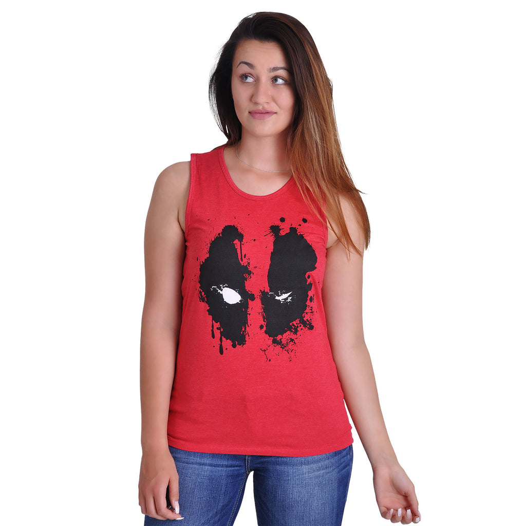 Product image Deadpool - Splash Head Tank Top red
