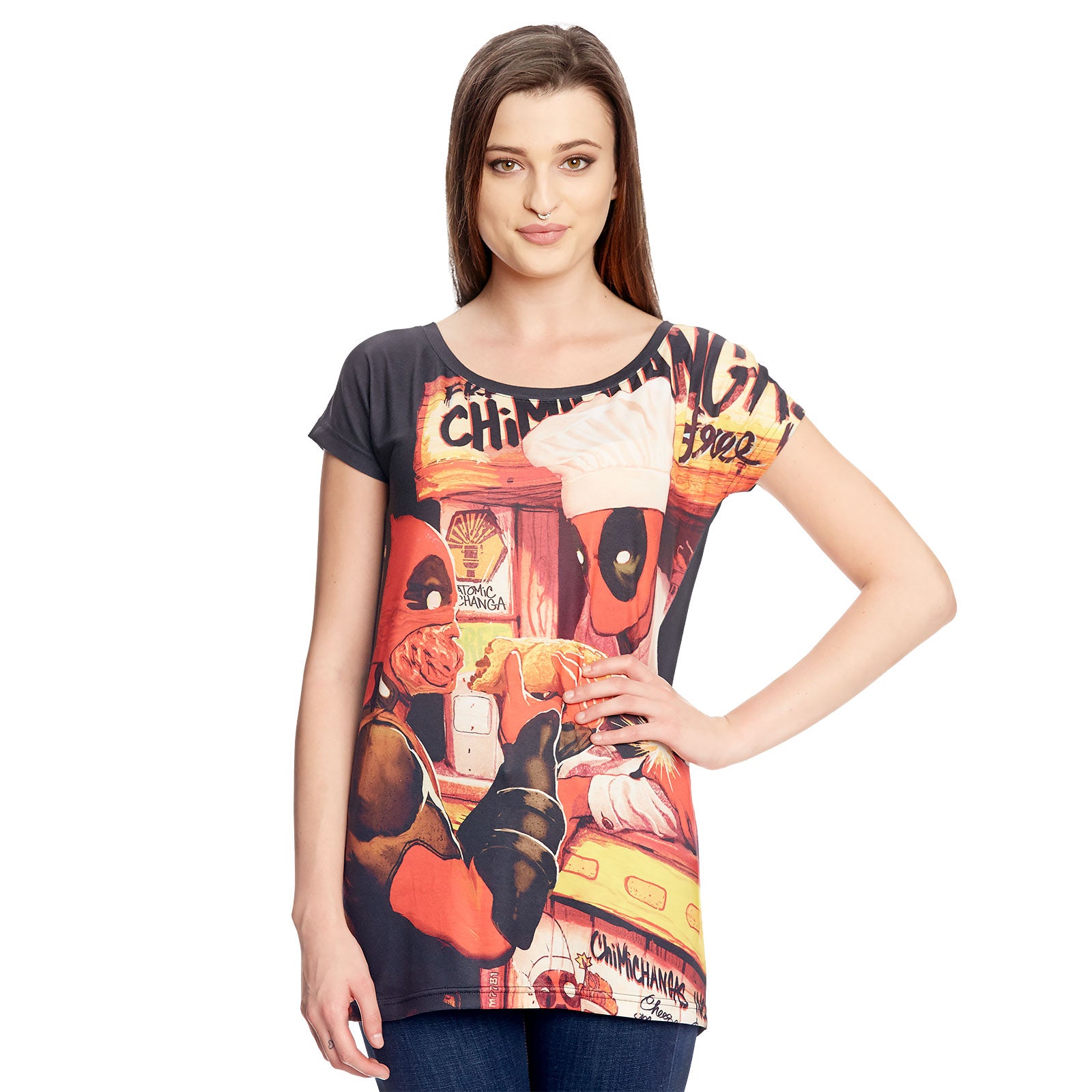 Product image Deadpool - Chimichanga Girlie Shirt Loose Fit Black