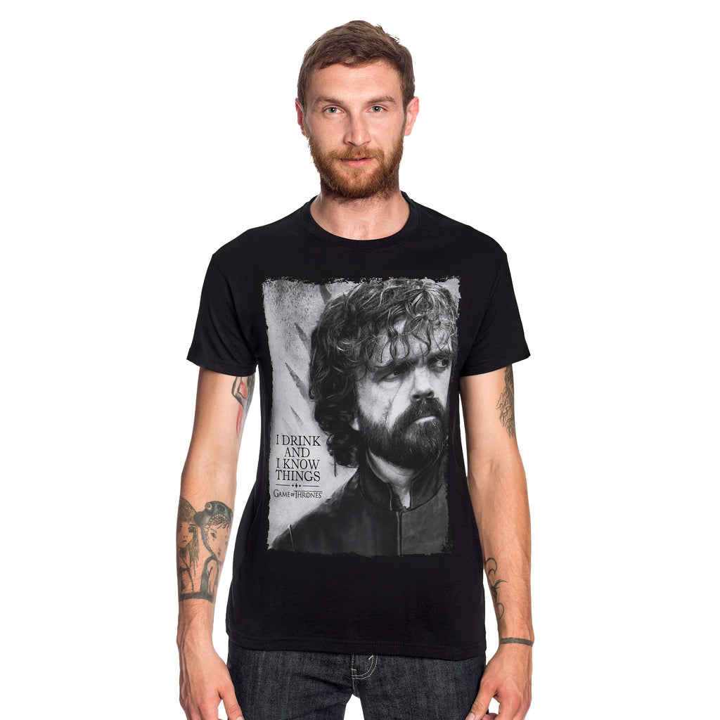 Product image Game of Thrones - Tyrion Drink And Know Things T-Shirt black