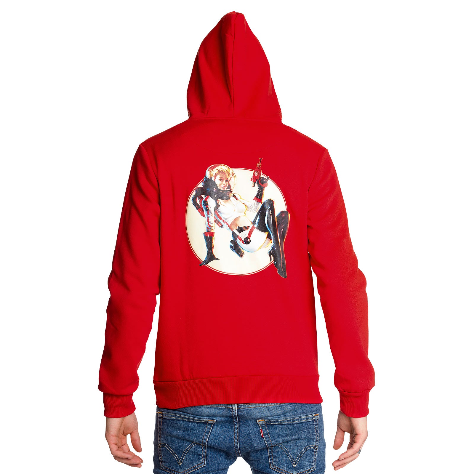 Product image Fallout - Nuka Cola Pin-up Hoodie red
