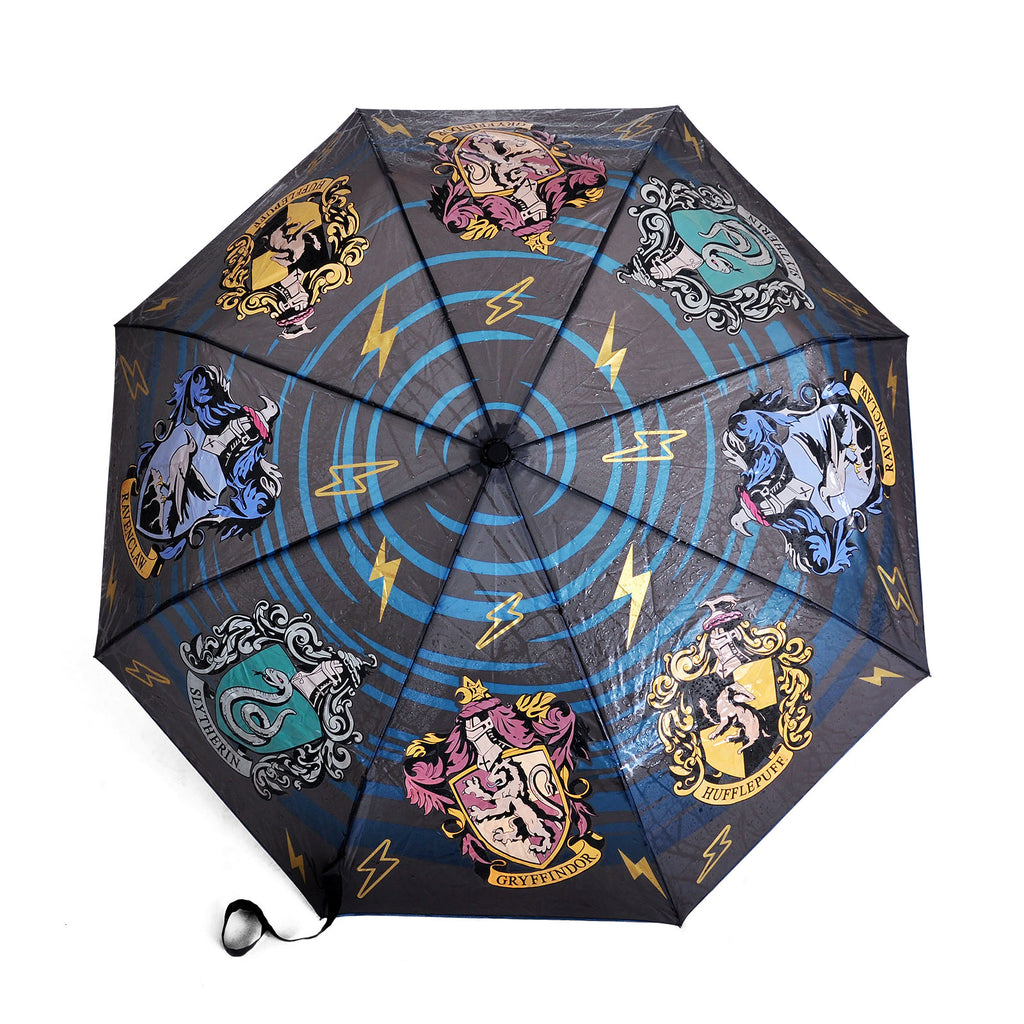 Product image Harry Potter - Hogwarts Houses Crest Umbrella with Aqua Effect