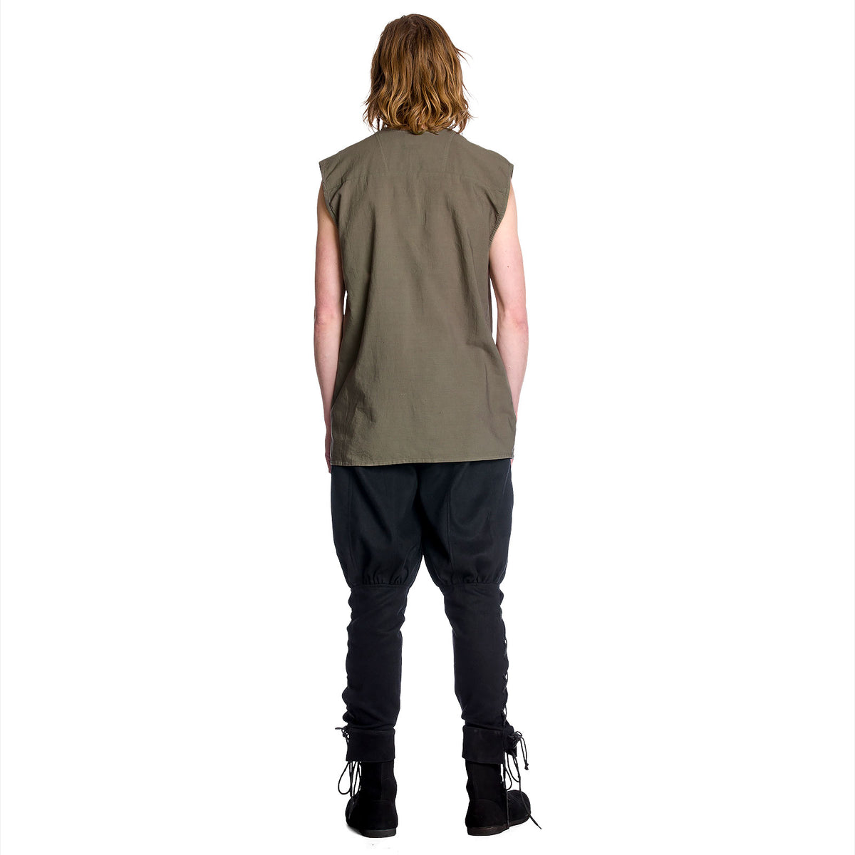 Product image Medieval lace-up shirt sleeveless olive