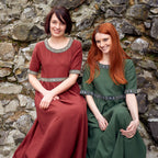 Product image Medieval dress Ennlin with short sleeves green