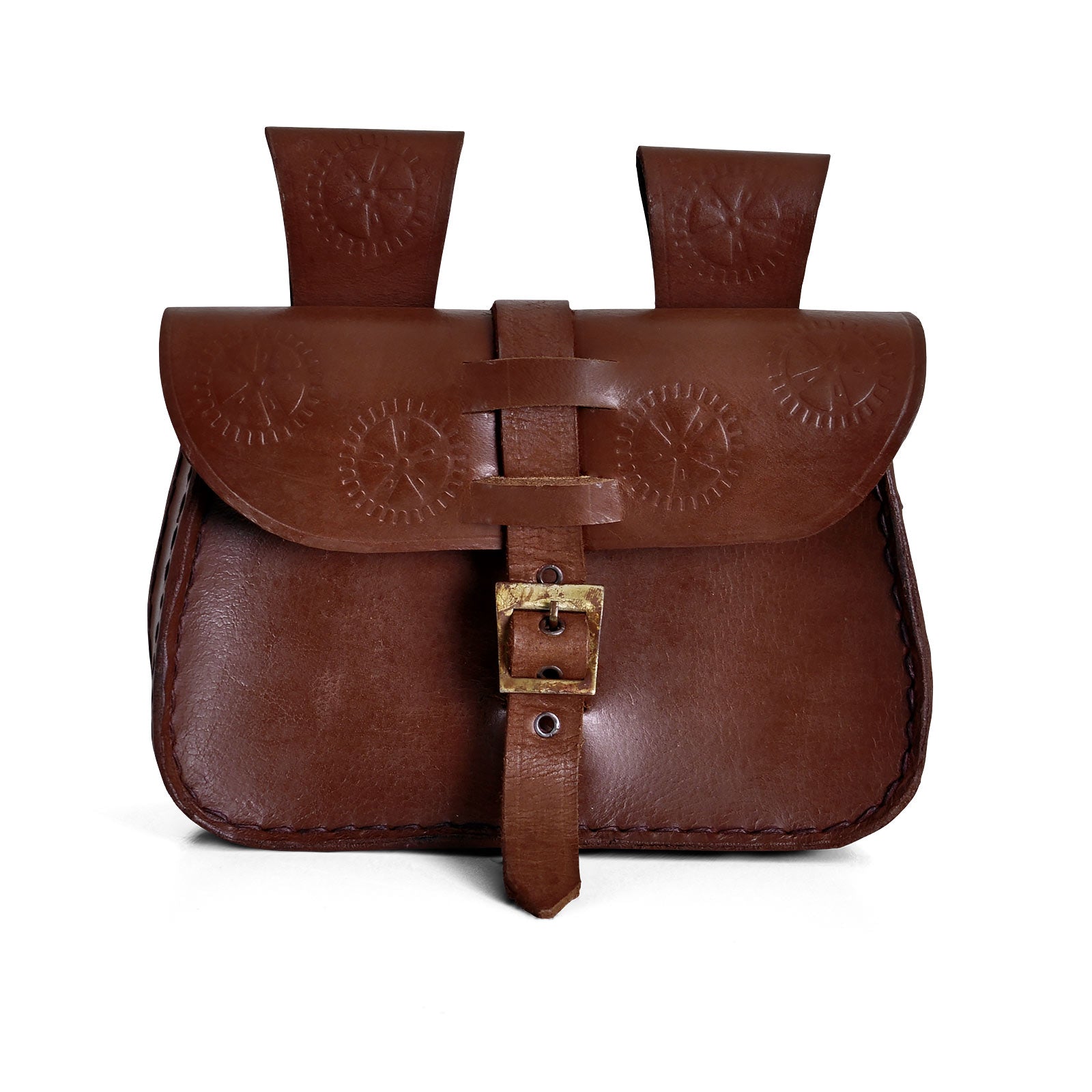 Product image Medieval Belt Pouch with Embossing Brown