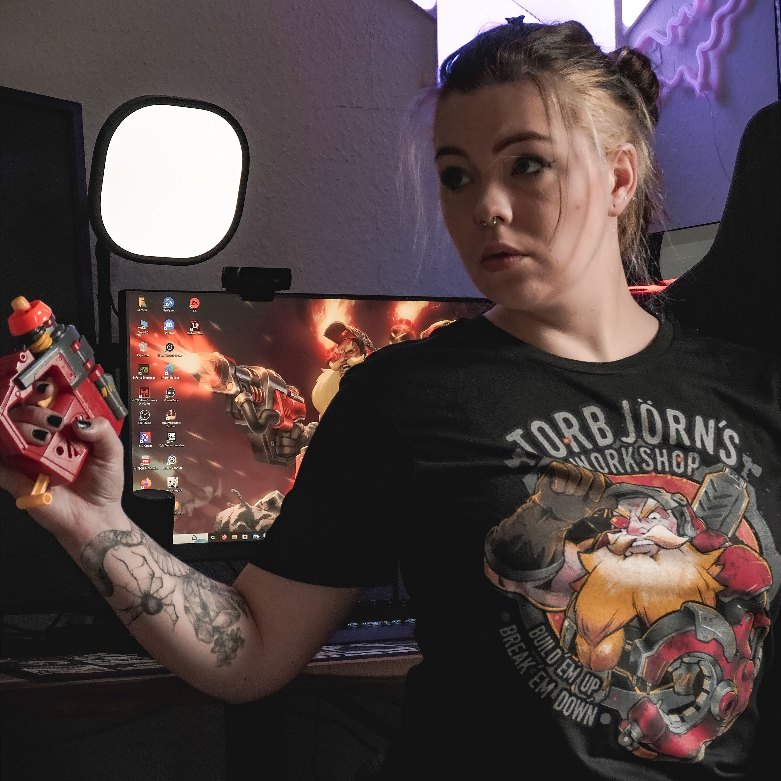 Product image Overwatch - Torbjörn's Workshop T-Shirt Black
