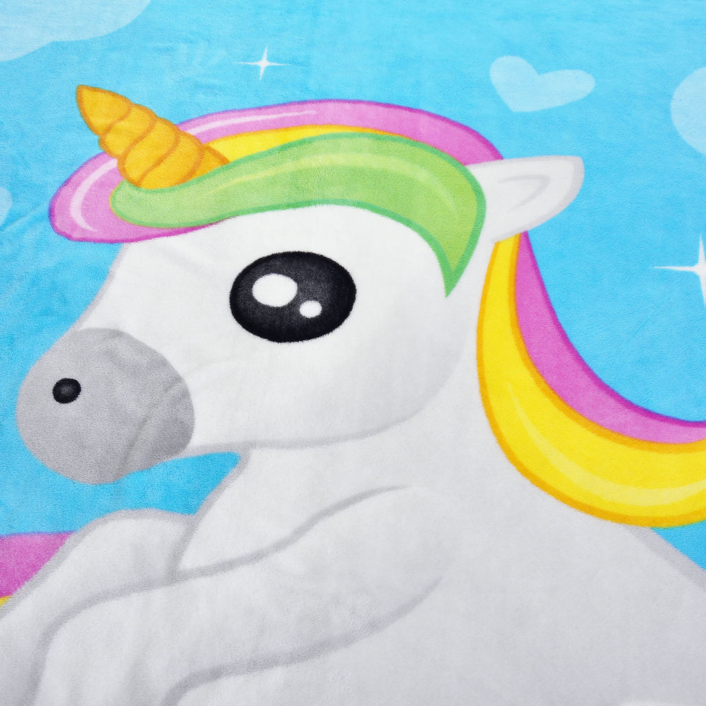 Product image Fluffy blanket with unicorn