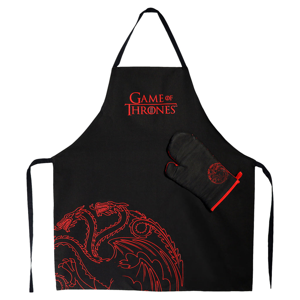 Product image Game of Thrones - Targaryen Apron with Oven Mitt