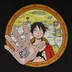 Product image One Piece - Map Circle T-Shirt black