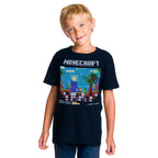 Product image Minecraft - Brawler Retro T-Shirt Kids Blue