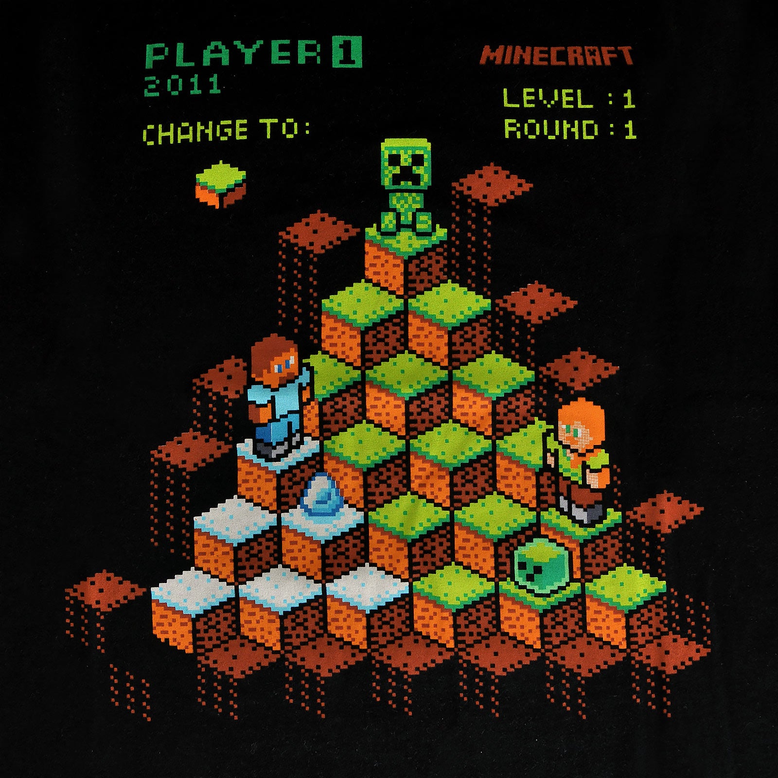 Product image Minecraft - Miner Mountain Retro T-Shirt Black