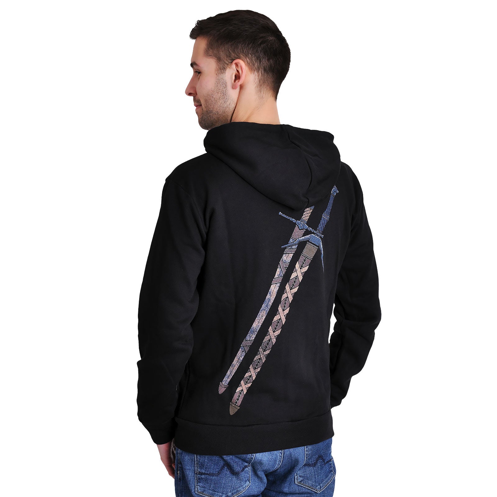 Product image Witcher - Steel and Silver Hoodie Black