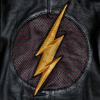 Product image Flash - Logo leather jacket with hood