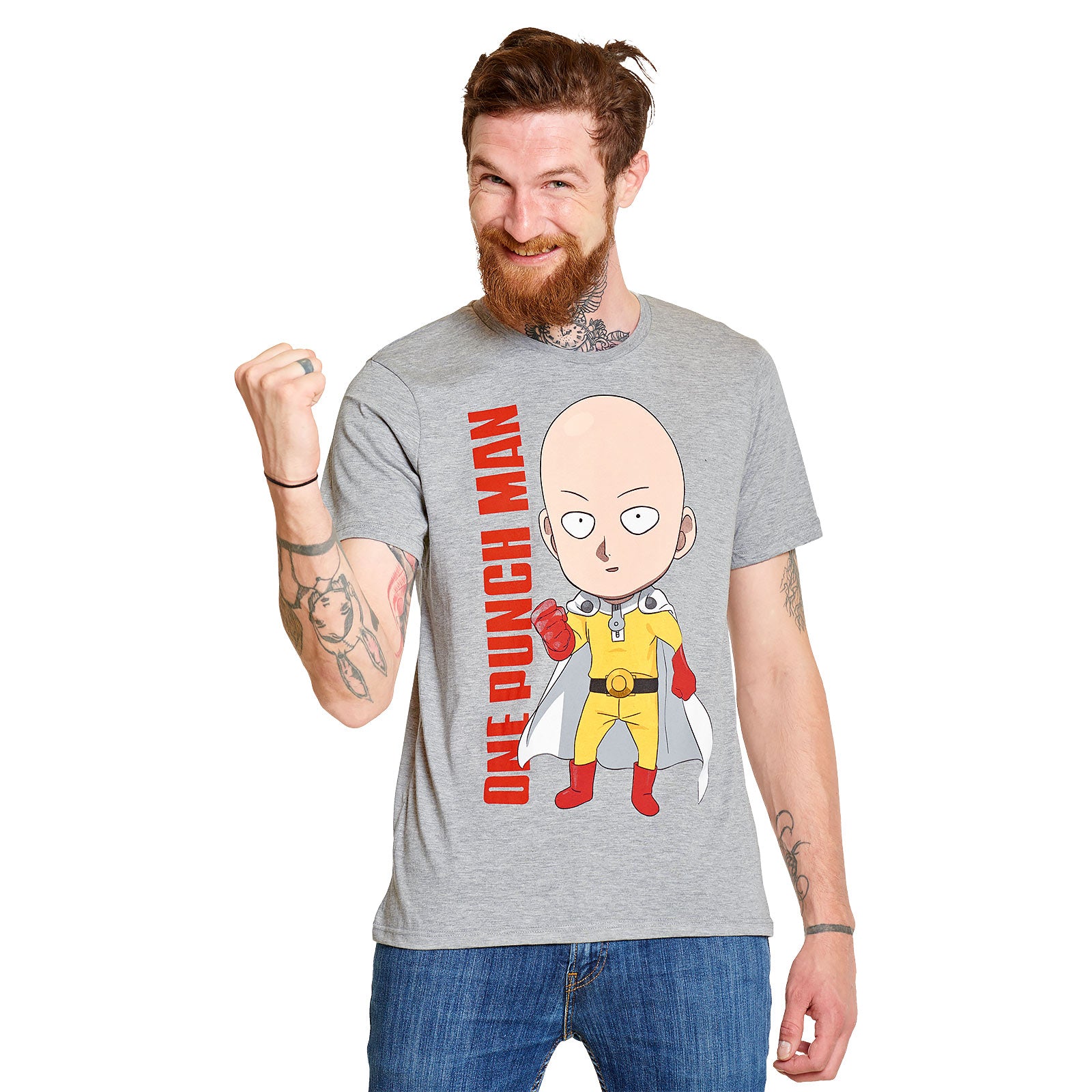 Product image One Punch Man - Super Saitama T-Shirt grey
