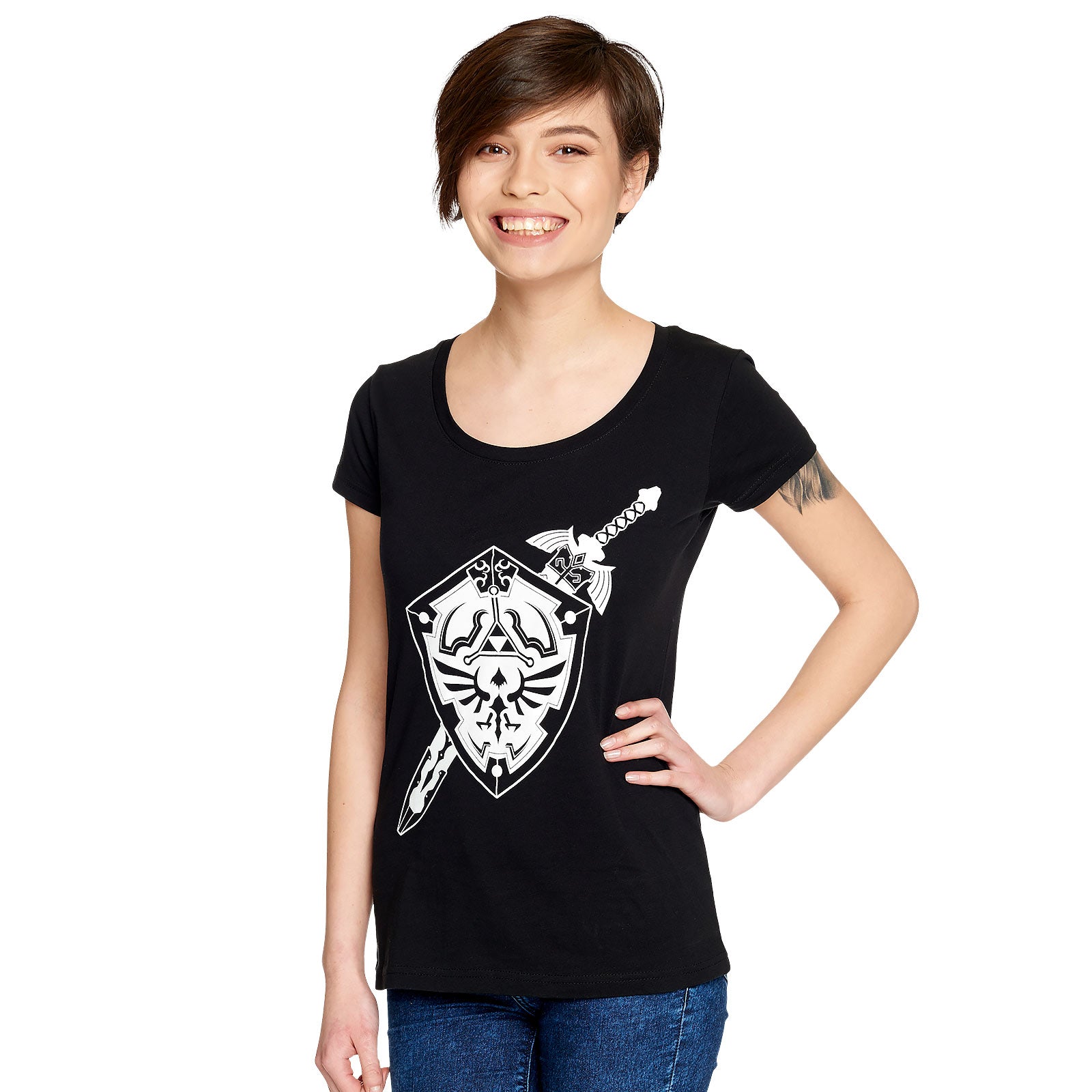 Product image Zelda - Sword and Shield Women's T-Shirt Black