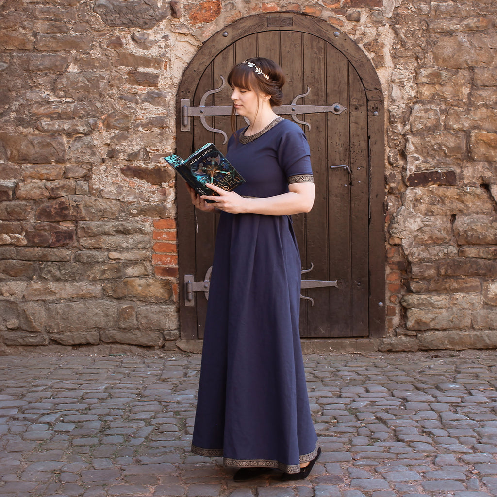 Product image Medieval Dress Ennlin with Short Sleeves Blue
