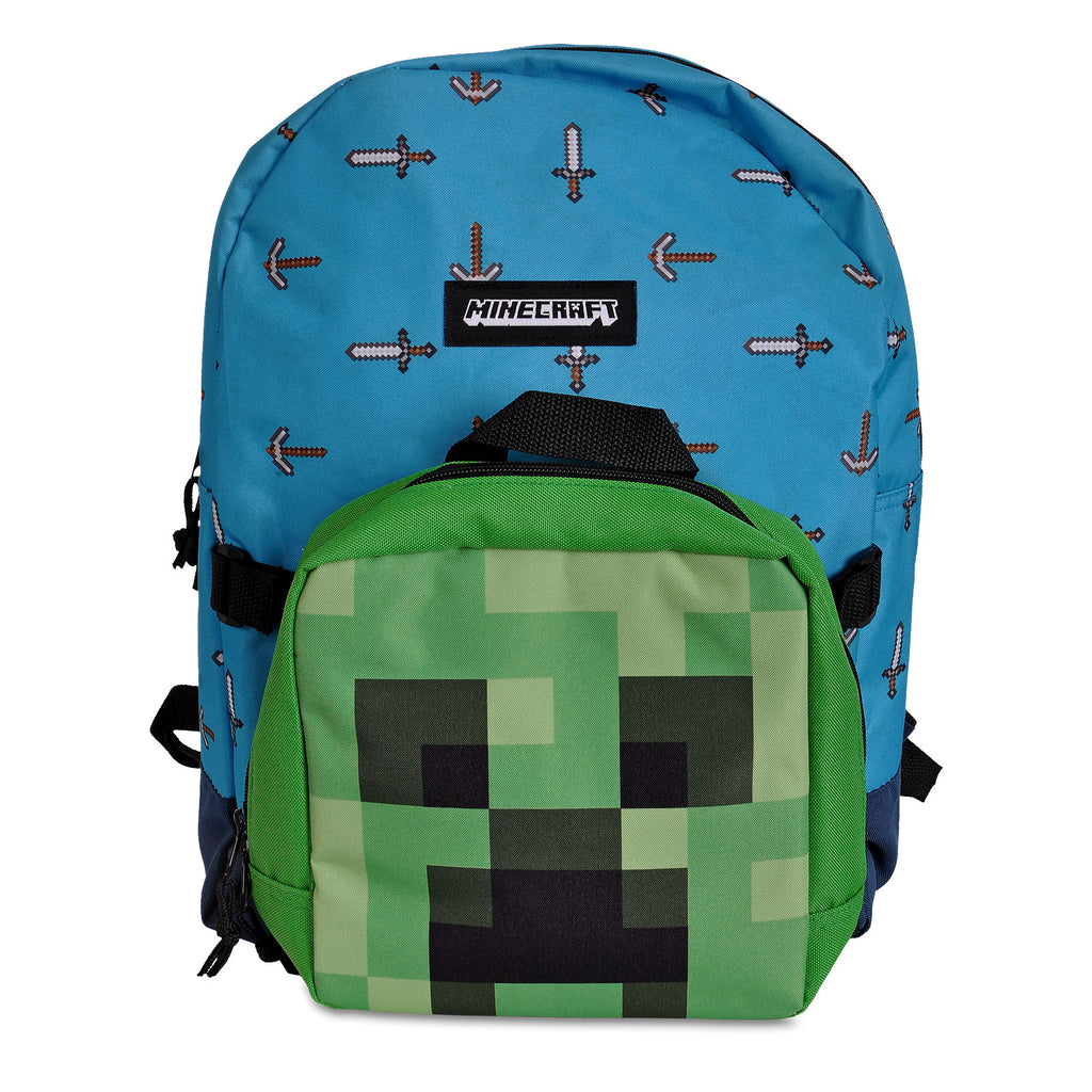 Product image Minecraft - Sword & Axe Backpack with Creeper Mini Bag
