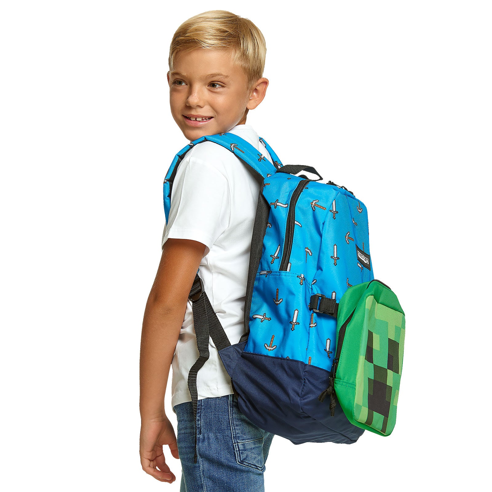 Product image Minecraft - Sword & Axe Backpack with Creeper Mini Bag