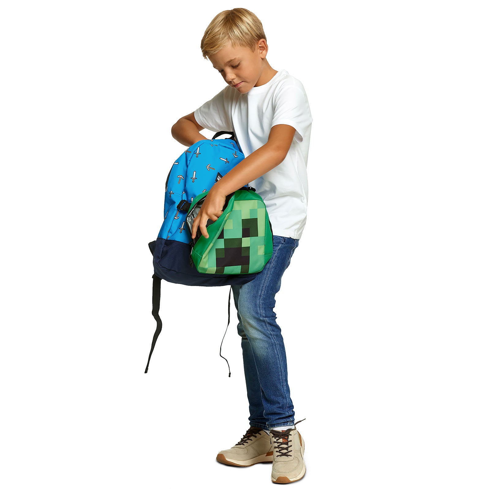 Product image Minecraft - Sword & Axe Backpack with Creeper Mini Bag