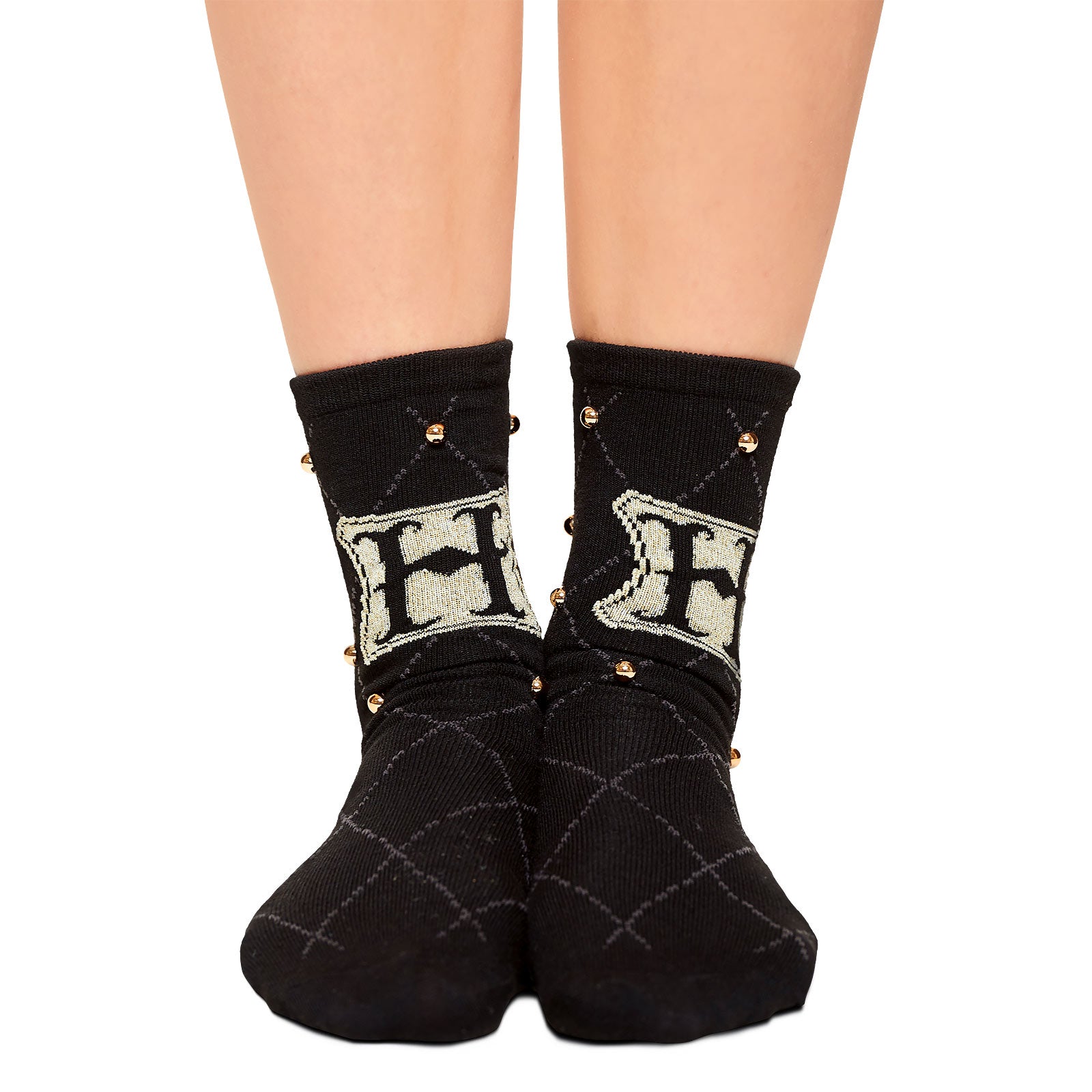 Product image Harry Potter - Hogwarts Logo Socks with Studs Black