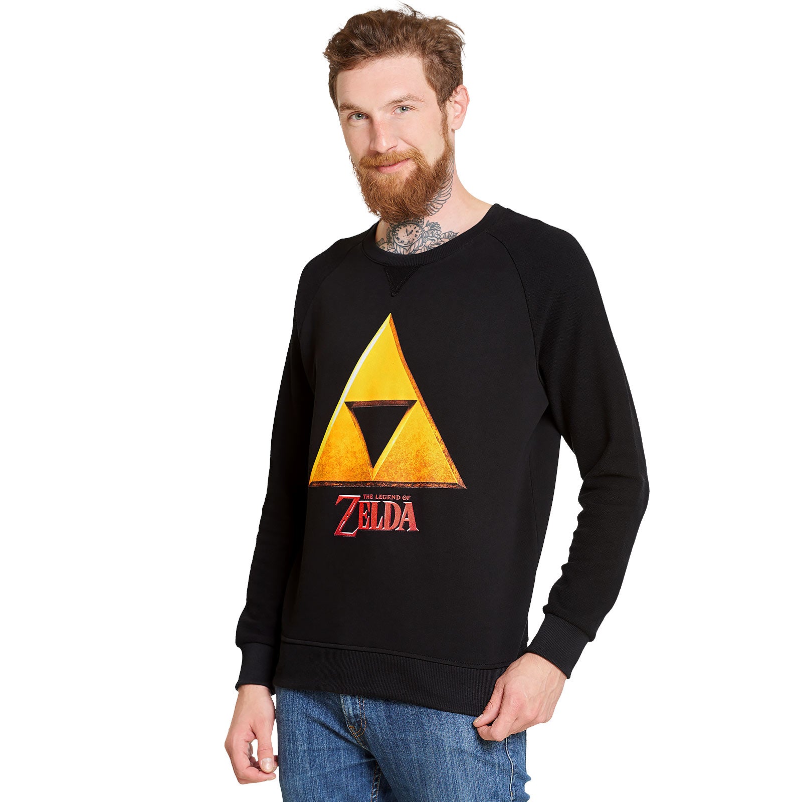 Product image Zelda - Triforce Hyrule Logo Sweater Black