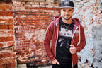 Product image Witcher - Wolf Medallion Hoodie red