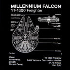 Product image Star Wars - Millennium Falcon Sketch T-Shirt Black