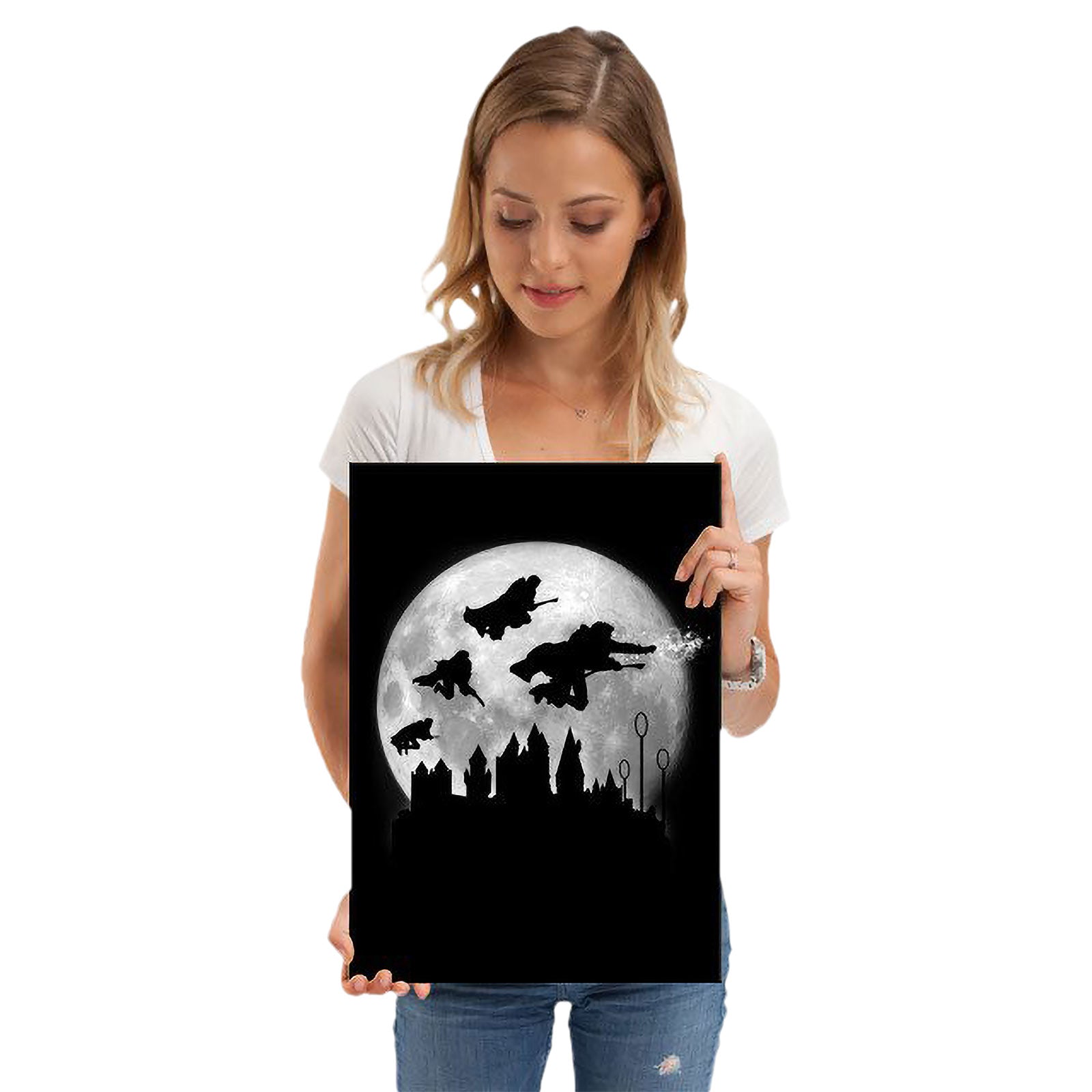 Product image Magic Flight at Night Metal Poster for Harry Potter Fans