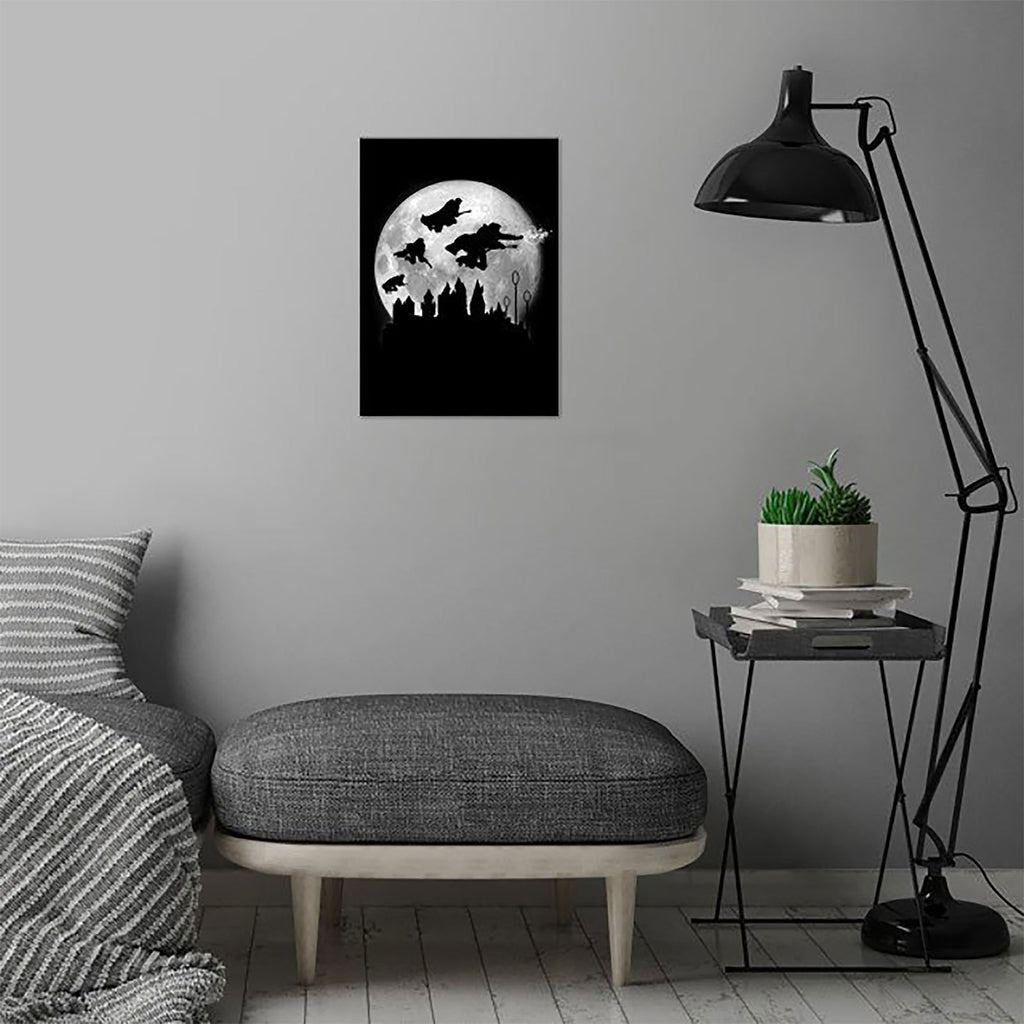 Product image Magic Flight at Night Metal Poster for Harry Potter Fans