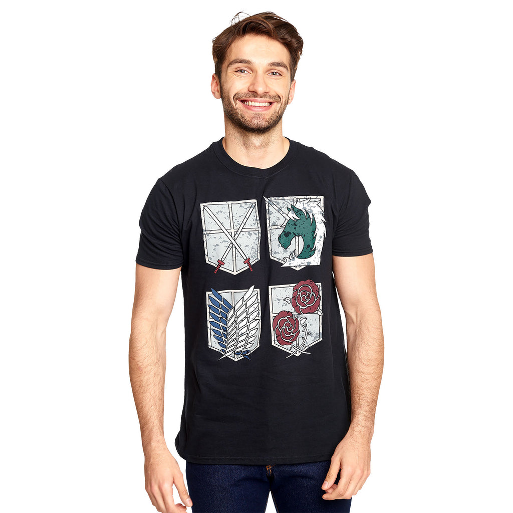 Product image Attack on Titan - Military Divisions Shields T-Shirt