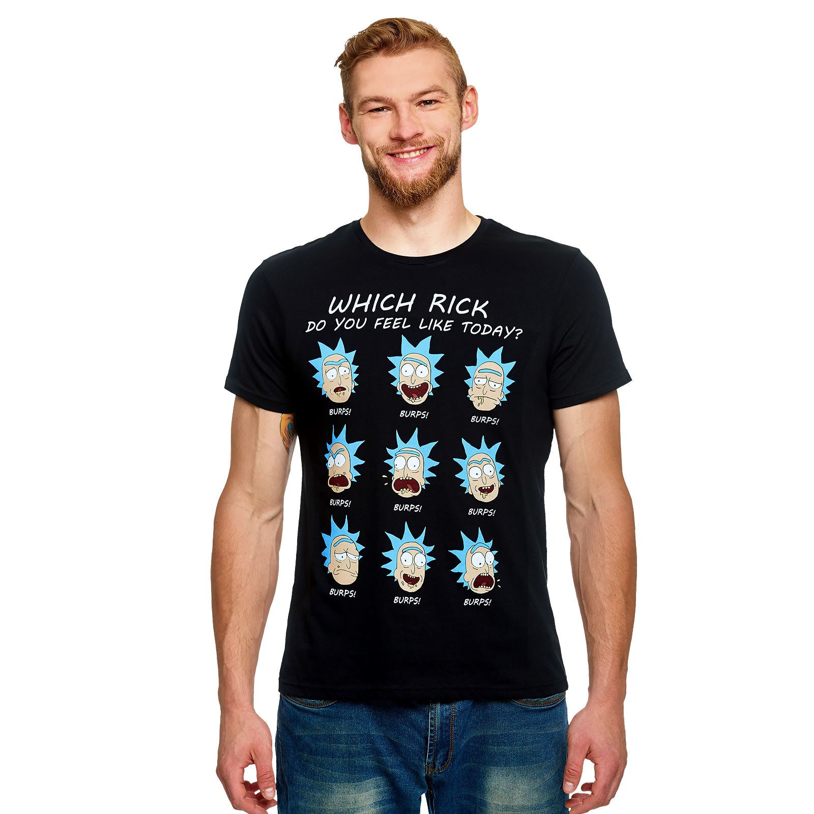 Product image Rick and Morty - Emotions of Rick T-Shirt black