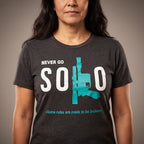 Product image Star Wars - Never Go Solo T-Shirt Grey