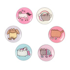 Product image Pusheen - Button 6-piece Magnet Set